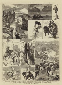 Croquis en Islande - Alfred Chantrey Corbould